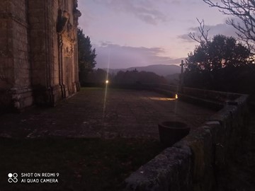 Nueva iluminación iglesia Barciademera, Covelo