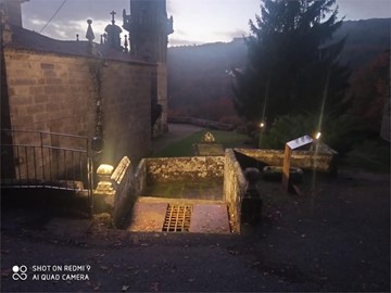 Nueva iluminación iglesia Barciademera, Covelo