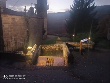 Nueva iluminación iglesia Barciademera, Covelo