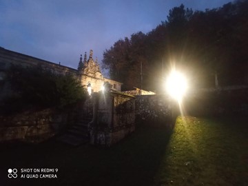 Nueva iluminación iglesia Barciademera, Covelo