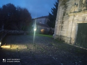 Nueva iluminación iglesia Barciademera, Covelo